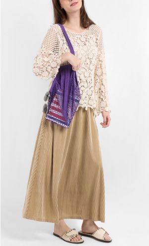 Blanca Beach Net Bag in Solid Lavender