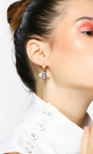 Bee Drop Earrings