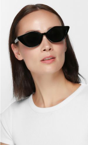 Foxy Sunglasses in Black and Gold