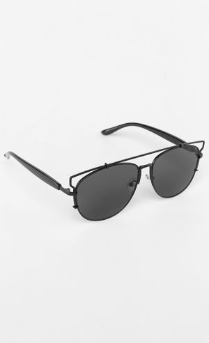 Madison #Black Sunglasses with Black Lens