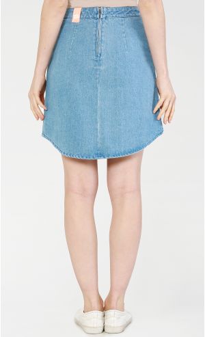 Halcyon Mini Skirt in Denim