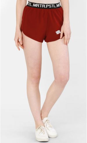 Spry Sport Shorts in Burgundy