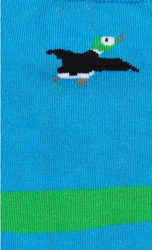 Dog and Duck Socks in Blue
