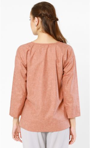 Ami Top in Brick Red