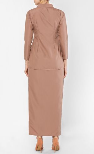 Rokiah Kebaya Set in Nude Latte