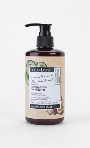 Natural Hair Care Damage Repair Conditioner in Cucumber and Passion Fruit
