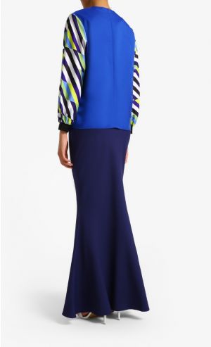 La Boca Modern Kurung Kedah in Blue
