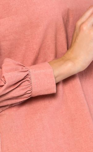 Aria Slit Top in Pink Mauve