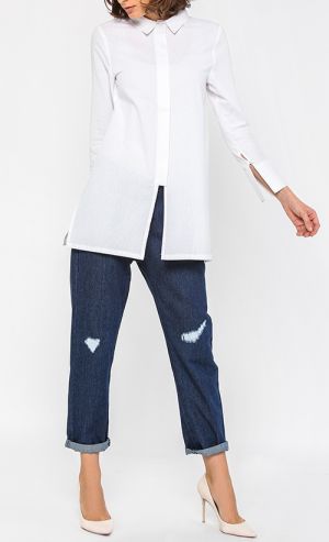 Alma Striped Shirt in White