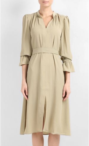 Petra Dress in Pastel Olive