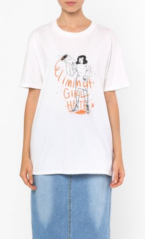 Eliminate Girl Hate Tee in White