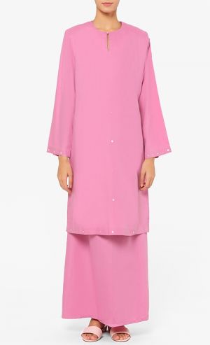 Kurung Swarovski Set in Pink