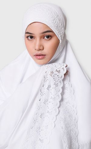 Harmony Signature Telekung in White