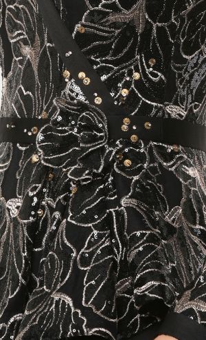 Ladyana Modern Kebaya Set in Jet Black