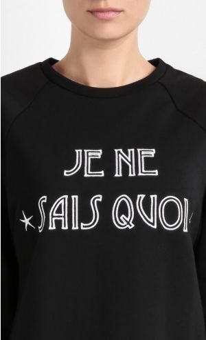 Je Ne Sais Quoi Jumper (Adult) in Black