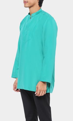 Kurta Al Idrus Top in Mint Green