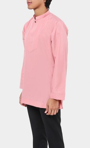 Kurta Al Idrus Top in Rosy Peach
