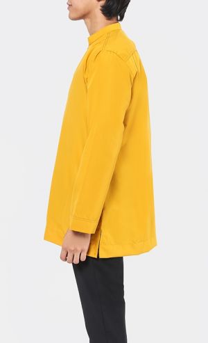 Kurta Al Idrus Top in Mustard Yellow