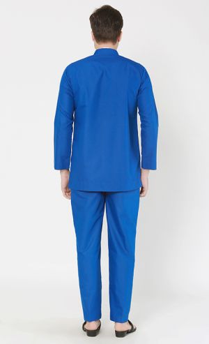 Baju Melayu Moden Set in Royal Blue