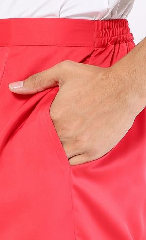 Baju Melayu Classic Set in Red Chilli