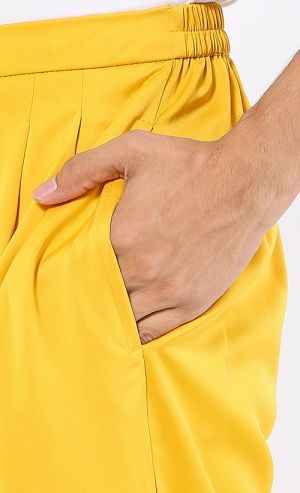 Baju Melayu Classic Set in Royal Yellow