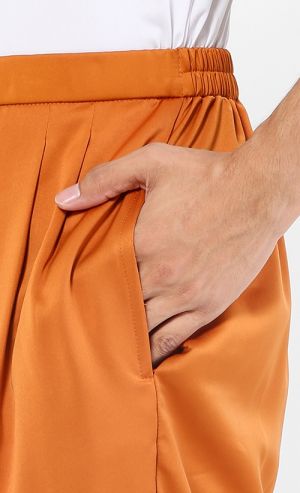 Baju Melayu Classic Set in Orange