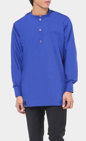 Kurta Al Hazim Top in Royal Blue