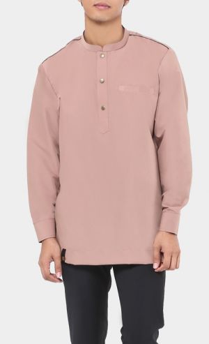 Kurta Al Hazim Top in Nude Latte