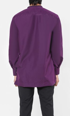 Kurta Al Hariz Top in Mangosteen Purple