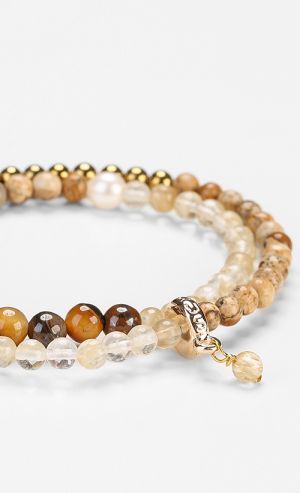 Bobby Wrap Bracelet in Woodstone