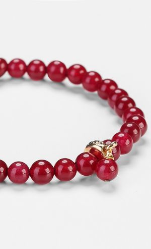 Bobby Bracelet in Red Agate