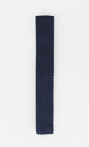 Knitted Tie in Ormek Midnight