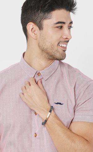 Rokk Azurite x Rose Gold Bracelet in Multi