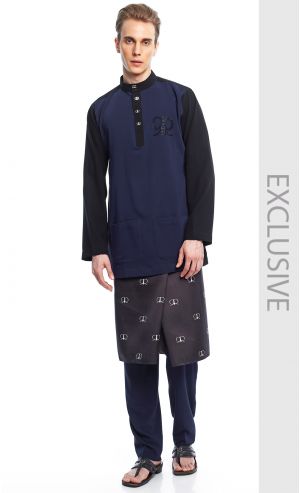 RR Romeo Baju Melayu Set in Royal Blue