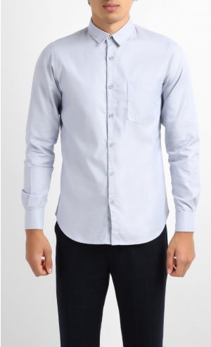 KARL Tailored Slim Shirt in Light Grey