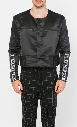 Onyx Biker Jacket in Black 