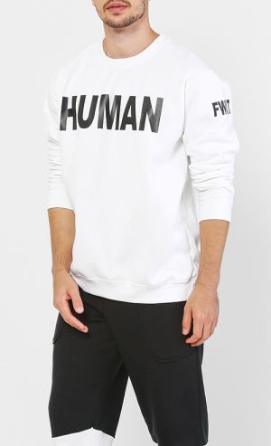 HUMAN Pullover in White