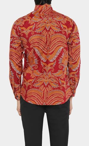 Kejadi Batik Shirt in Red