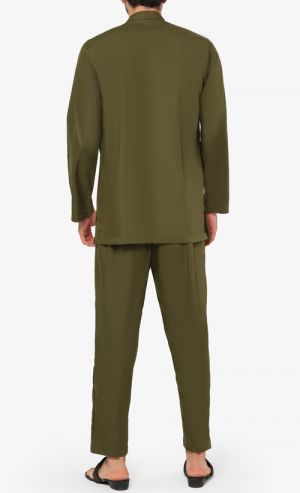 Baju Melayu Set in Avocado