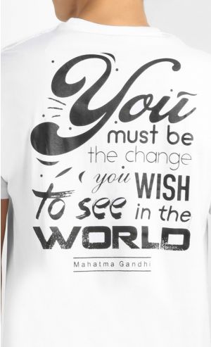 Mahatma Gandhi T-Shirt in White