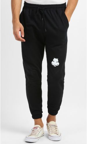Classical Emblem Pants in Black