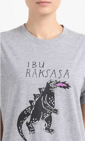 Ibu Raksasa T-Shirt in Grey