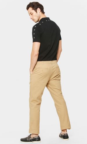 Silver Rivets Polo Shirt in Nitro Black