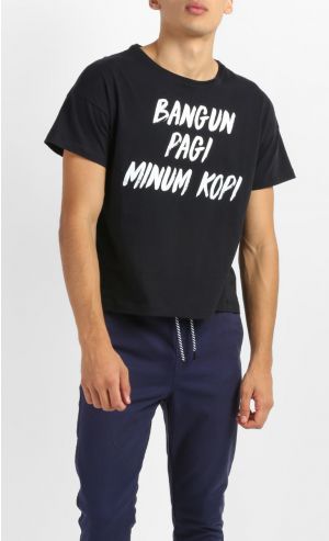 Minum Kopi Tee in Black