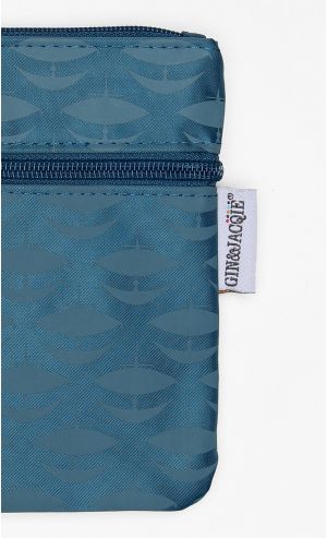 Wau Main-Main Zipper Pouch in Blue