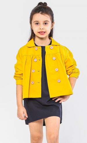 The Ingat Jacket Blouse in Mustard