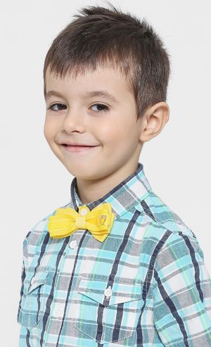 Boys Bow Ties Set in Maize and Candied Ginger