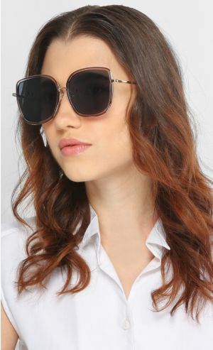 Celeste Grey in Grey and Gold Frame