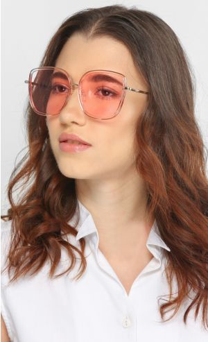 Celeste Pink in Pink and Gold Frame