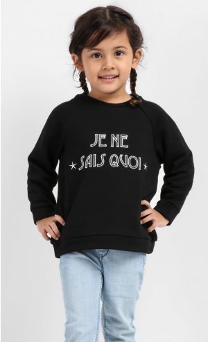 Je Ne Sais Quoi jumper (Kids) in Black